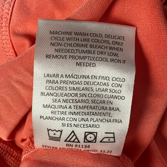 Swiss Alps‎ Women's Hooded Sun Protection Swim Cover-Up Dress, Size XL, Tea Rose - Picture 10 of 10